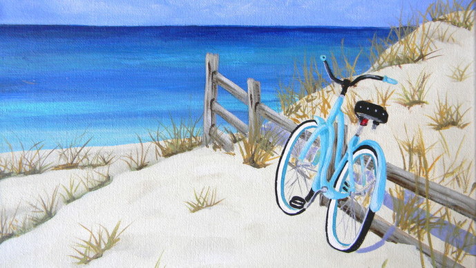 bicycle on the beach